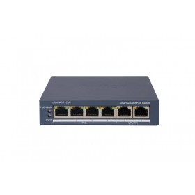 HIKVISION SWITCH L2, SMART MANAGED, 4 GIGABIT RJ45 POE PORTS, 2 GIGABIT RJ45 PORT, 802.3AF/AT, POE P