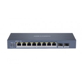 HIKVISION SWITCH L2, SMART MANAGED, 8 GIGABIT RJ45 POE PORTS, 2 GIGABIT RJ45 PORT, 802.3AF/AT, POE P HIKVISION SWITCH L2, SMART MANAGED, 8 GIGABIT RJ45 POE PORTS, 2 GIGABIT RJ45 PORT, 802.3AF/AT, POE P