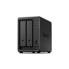 SYNOLOGY NAS TOWER 2BAY x2 2.5"/3.5" HDD SATA, 2xSSD NVME M.2 2280, AMD Ryzen R1600 dual-core, 2 GB