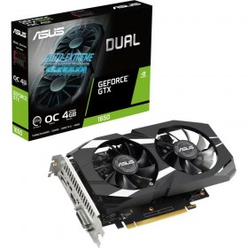 ASUS VGA GEFORCE GTX 1650, DUAL-GTX1650-O4GD6-P-EVO, 4GB GDDR6, DVI/HDMI/DP, 90YV0EZD-M0NA00