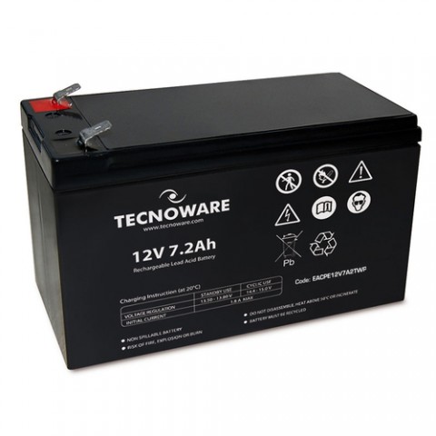 TECNOWARE POWER BATTERY 12V 7,2AH FASTON 6,3 MM