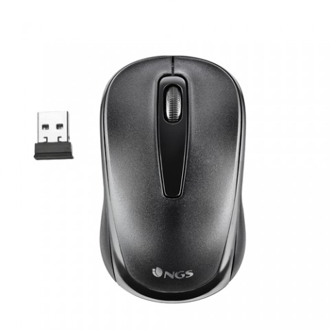 NGS MOUSE CON FILO 1200DPI WIRELESS CONNESS USB, NERO