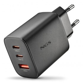 NGS ERA 65W: CARICATORE GaN DA PARETE UNIVERSALE DA 65W CON 3 porte: 2x USB-C + USB-A NGS ERA 65W: CARICATORE GaN DA PARETE UNIVERSALE DA 65W CON 3 porte: 2x USB-C + USB-A