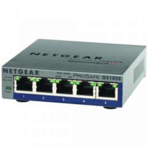 NETGEAR SWITCH 5 PORTE GIGABIT CASE METALLICO PROSAFE PLUS NETGEAR SWITCH 5 PORTE GIGABIT CASE METALLICO PROSAFE PLUS