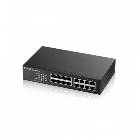 ZYXEL SWITCH UNMANAGED 16 PORTE GIGABIT, DESIGN SENZA VENTOLE, DESKTOP/RACK