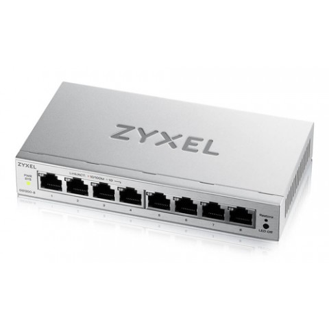 ZYXELSWITCH SMART MANAGED, 8 PORTE GIGABIT - EASY MANAGEMENT PER VLAN, QOS - DESIGN SENZA VENTOLE, D ZYXELSWITCH SMART MANAGED, 8 PORTE GIGABIT - EASY MANAGEMENT PER VLAN, QOS - DESIGN SENZA VENTOLE, D