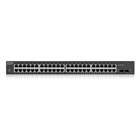 ZYXEL SWITCH WEB MANAGED 48X GB (24X POE EROG.FINO 170W), 2X SFP GB, RACK