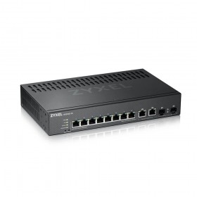 ZYXEL SWITCH MANAGED LAYER 3 LITE, 8X GB, 2X SFP, FANLESS DESKTOP/RACK, NFLEX
