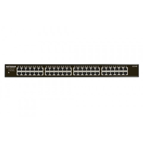 NETGEAR SWITCH 48 PORTE GIGABIT DESKTOP UNMANAGED CASE METALLICO RACK MOUNTABLE