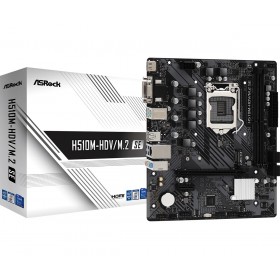 ASROCK MB H510, H510M-HDV/M.2 SE, LGA 1200, 2DDR4, M.2, GLAN, VGA/DVI/HDMI