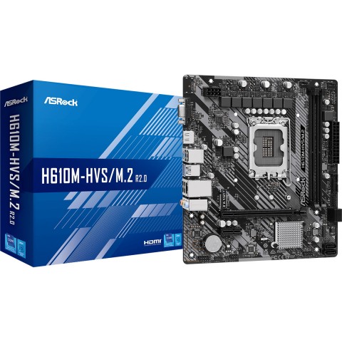 ASROCK MB H610, H610M-HVS/M.2 R2.0, LGA1700 , mATX ASROCK MB H610, H610M-HVS/M.2 R2.0, LGA1700 , mATX