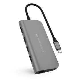 HIPER DRIVE HUB USB-C POWER 9 IN 1 PER MACBOOK, CHROMEBOOK E PC