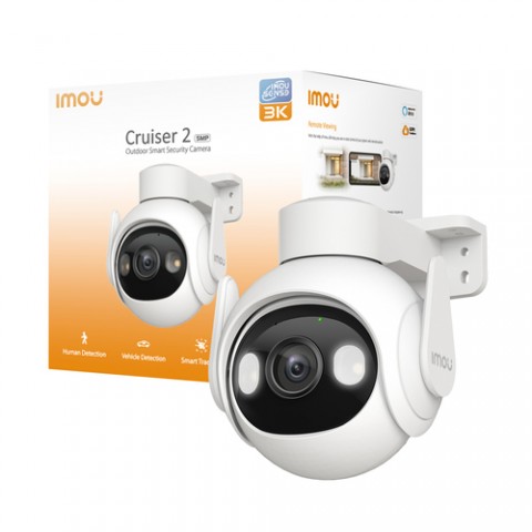 IMOU TELECAMERA ESTERNA MOTORIZZATA 3K (5MP) FULL COLOR CON WI-FI 6, SIRENA, FARETTO, SMART TRACKING