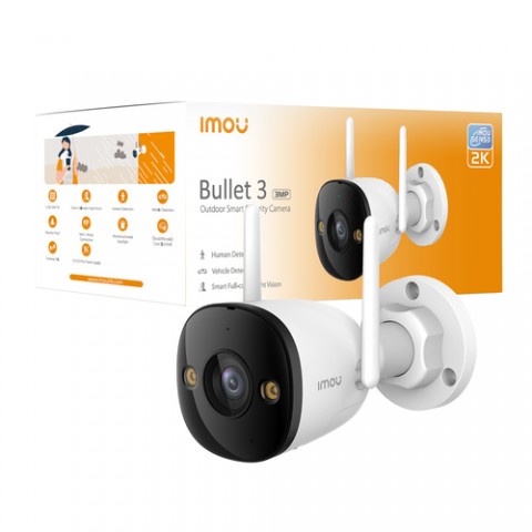 IMOU TELECAMERA ESTERNA 3MP FULL COLOR CON WI-FI 6, SIRENA, FARETTO E IP67. RILEVA MOVIMENTO, PERSON