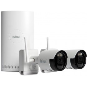 ISIWI KIT WIRELESS CONNECT AIR2 ISW-K2N8BFBTA4MP-2 GEN1 NVR 8 CANALI + 2 TELECAMERE  A BATTERIA DA 8