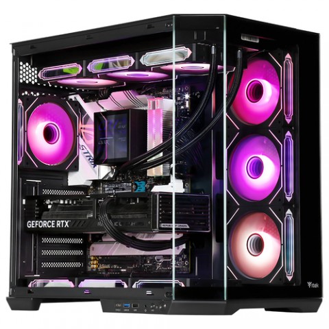 ITEK CASE DARK CAVE AKU - GAMING TOWER, ATX, 4X12CM ARGB FAN, USB3, TYPE-C, TEMP GLASS SIDE FRON ITEK CASE DARK CAVE AKU - GAMING TOWER, ATX, 4X12CM ARGB FAN, USB3, TYPE-C, TEMP GLASS SIDE FRON