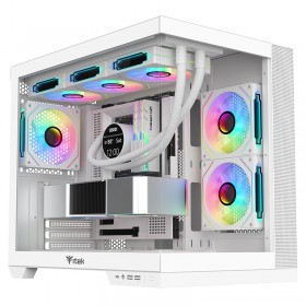 ITEK CASE DARK CAVE DS, GAMING TOWER, ATX, 3X12CM ARGB FAN, 2XUSB3, TYPE-C, SIDE  FRONT PANEL TEMP