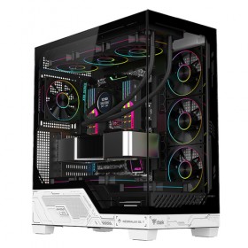 ITEK CASE NEBRALUX 01 GAMING  TOWER ATX  4x12CM ARGB FAN  2xUSB3  TYPE-C  TEMP GLASS SIDE  FRONT PA