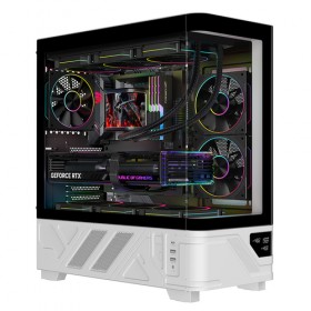 ITEK CASE NETRON CURVED GAMING  TOWER ATX 3x12CM ARGB FAN 2xUSB3 TYPE-C TEMP GLASS SIDE  FRONT PAN