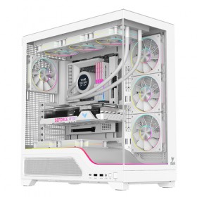 CASE SHOWBUI WAVE 82W GAMING TOWER ATX 4x12CM ARGB FAN  2xUSB3 TYPE-C DARKER TEMP GLASS SIDE  FRON