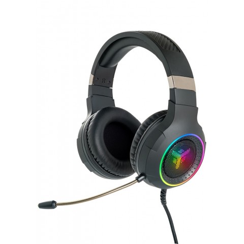 ITEK CUFFIE GAMING PER PC E CONSOLE, 7 COLORI LED PIU RGB, USB, VIRTUALE CON VIBRO, CONTR.VOLUME