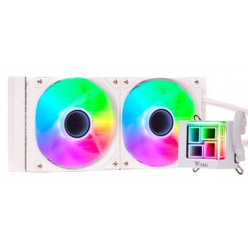 ITEK DISSIPATORE A LIQUIDO HYDRO CUBE 240W - 240MM SKT UNIVERSALE PWM FAN ARGB WHITE EDITION