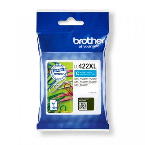BROTHER CART INK CIANO, 422XL, 1500 PAG BROTHER CART INK CIANO, 422XL, 1500 PAG