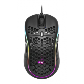 SHARKOON MOUSE GAMING LIGHT2-S, 6200 DPI, RGB, 6 TASTI CONFIGURABILI, USB, 1.8MT