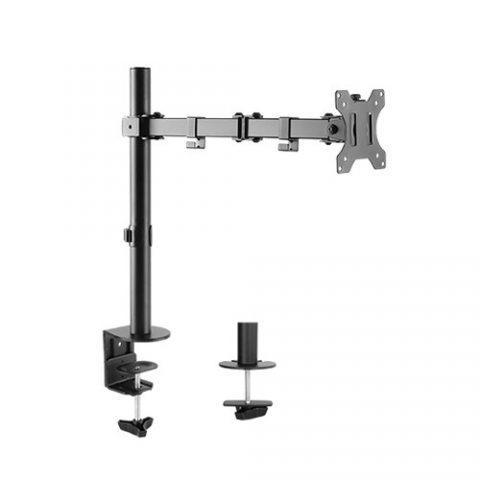 LINK BRACCIO SUPPORTO DA TAVOLO CON MORSA A DUE SNODI PER VIDEO 13-32" FINO A 8 KG LINK BRACCIO SUPPORTO DA TAVOLO CON MORSA A DUE SNODI PER VIDEO 13-32" FINO A 8 KG