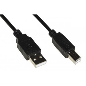 LINK CAVO USB 2.0 CONNETTORI A-B IN RAME MT 3 NERO
