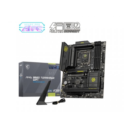 MSI MB INTEL MAG B860 TOMAHAWK WiFI ATX DDR5, 1PCI-Ex16, 1PCI-Ex4, 1PCI-Ex1, 4SATA3
