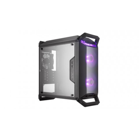 COOLER MASTER CASE MASTERBOX Q300P MID TOWER MICROATX-MINI ITX, USB3X2, AUDIO IO, 1X 3.5/2X 2.5""BAY, 2X 120MM RGB FR.FANS+1X 120MM R.FAN