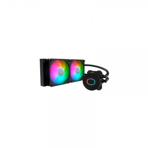 COOLER MASTER DISSIPATORE A LIQUIDO MASTERLIQUID 240 CORE II SKT UNIVERSALE 2X120MM ARGB FANS, NERO