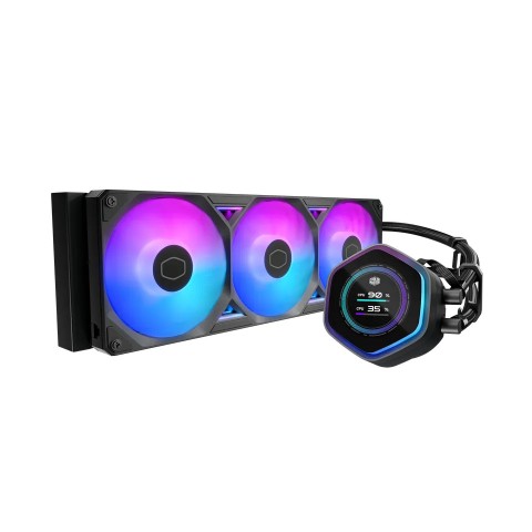 COOLER MASTER DISSIPATORE A LIQUIDO ATMOS II, 3X120MM ARGB, KIT LCD INC, NERO COOLER MASTER DISSIPATORE A LIQUIDO ATMOS II, 3X120MM ARGB, KIT LCD INC, NERO