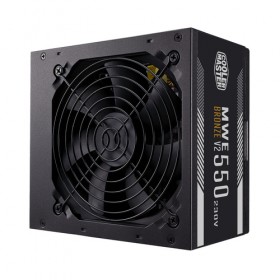 COOLER MASTER ALIMENTATORE MWE 550W V2 230V 80PLUS BRONZE ATX 120MM FAN ACTIVE, NON MODULARE