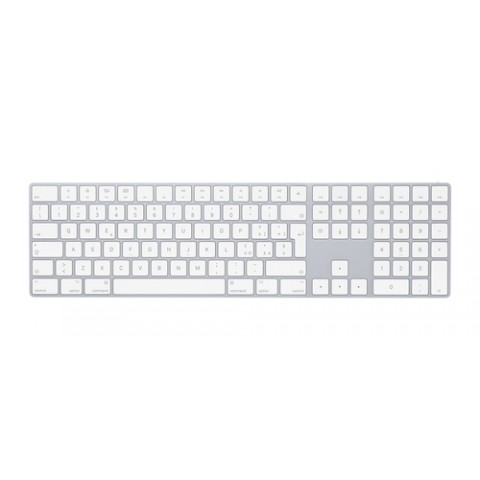 APPLE MAGIC KEYBOARD WIRELESS BLUETOOTH, SWITCH A FORBICE, COMPATIBILE MAC/IOS, BIANCO/ARGENTO