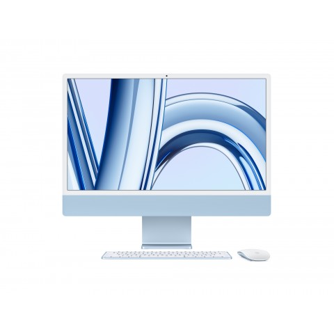 APPLE 24INCH IMAC WITH RETINA 4.5K DISPLAY M3 CHIP WITH 8CORE CPU + 10CORE GPU 8GB 256GB SSD BLU
