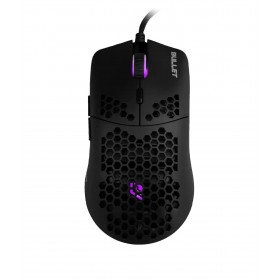 NOUA MOUSE GAMING BULLET 6D FPS PIXART 3360 12000 DPI RGB WHIT SKIN