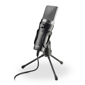 NGS MS120 USB: microfono USB con supporto per treppiede. Ideale per PC o laptop. Suono chiaro. Regol