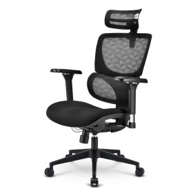 SHARKOON SEDIA OFFICE FABRIC SEAT BASE 3D ARMREST  HEADREST 5 HEIGHTS ADJUSTABLE  MAX WEIGHT CAPACI