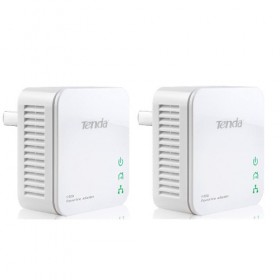 TENDA KIT POWERLINE MINI ADAPTER HOMEPLUG AV200 2 PEZZI PORTA LAN 10/100