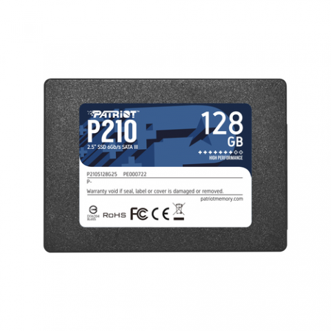 PATRIOT SSD INTERNO P210 128GB 2,5 SATA 6GB/S R/W 450/430