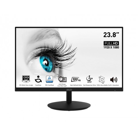 MSI MONITOR 23,8 LED IPS 16:9 FHD 1MS 300 CDM, VGA/DP/HDMI, MULTIMEDIALE