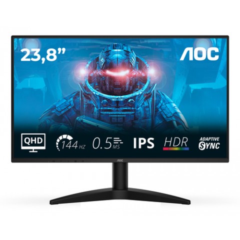 AOC MONITOR GAMING 23,8 LED IPS QHD 16:9 0,5MS 144Hz 300 CDM, DP/HDMI AOC MONITOR GAMING 23,8 LED IPS QHD 16:9 0,5MS 144Hz 300 CDM, DP/HDMI