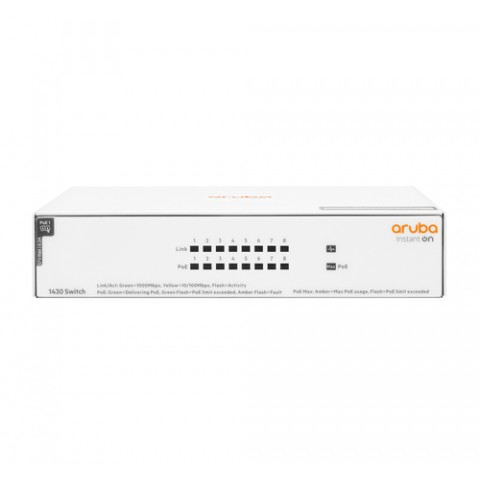 HPE SWITCH ARUBA ISTANT ON R8R46A 1430 UNMANAGED 8 PORTE POE