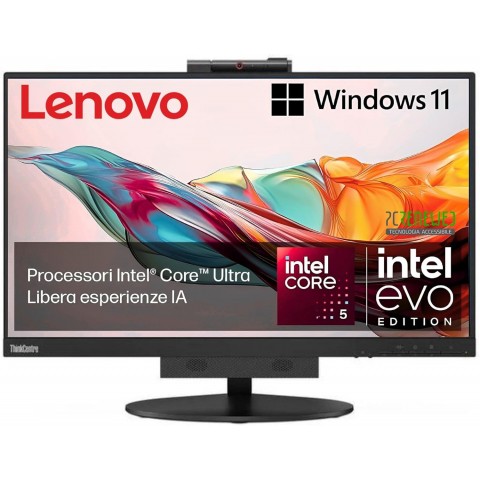 REFURBISED LENOVO PC AIO 22" Borderless TIO22 GEN4 IPS FHD + M720Q Tiny i5-8500T 8GB 256GB nvme W11P