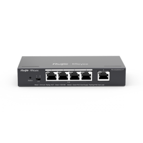 REYEE SMART SWITCH POE GIGABIT 5 P., 4 P. POE/POE+, POE POWER BUDGET 54W (CHASSIS METALLICO DESKTOP)