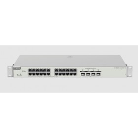 REYEE SWITCH POE 24 PORTE GIGABIT, LAYER 2+, CLOUD MANAGED, 4 PORTE UPLINK 10G SFP+, POE BUDGET 370W