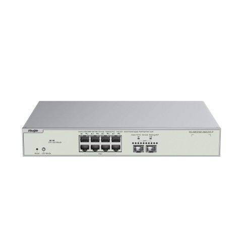 REYEE CLOUD SWITCH MANAGED L2 MULTI-GIGABIT 8 PORTE 2,5GB POE+, 2 PORTE UPLINK 10G SFP+ REYEE CLOUD SWITCH MANAGED L2 MULTI-GIGABIT 8 PORTE 2,5GB POE+, 2 PORTE UPLINK 10G SFP+