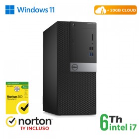RINOVO PC DELL REFURBISHED  Optiplex 3040 Tower i7-6X00 DDR 16GB SSD 256GB HDMI W11P CLOUD20GB Grade